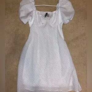 H&M blue floral mini dress